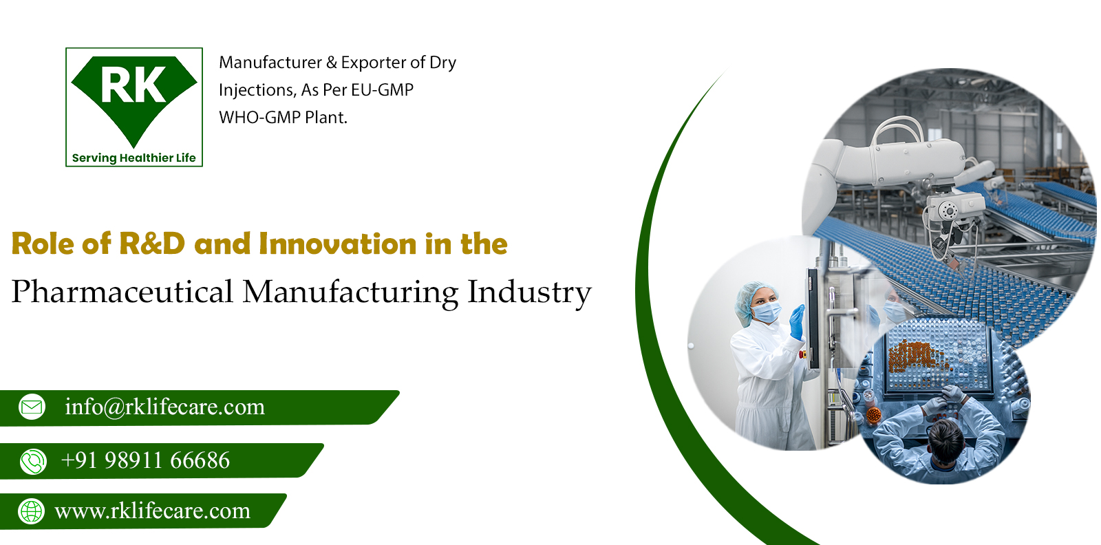 Role of Research and development Innovation in the Pharmaceutical Manufacturing Industry