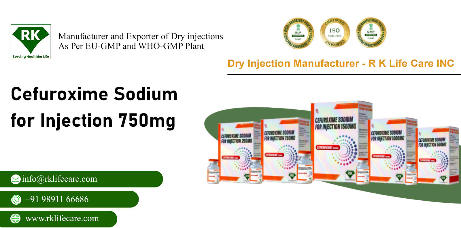 cefuroxime sodium dry injection manufacturer in india