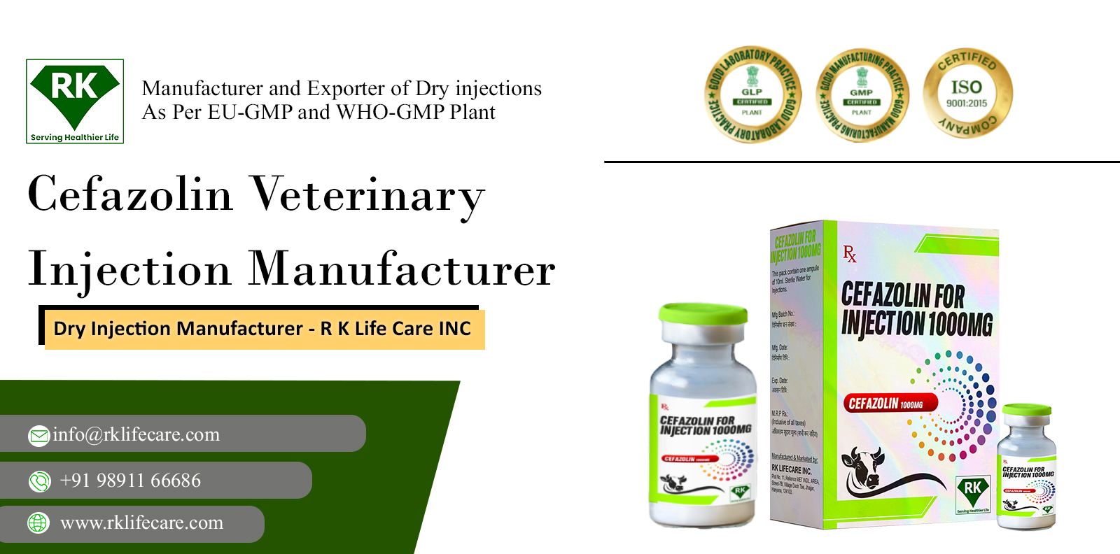 Cefazolin Veterinary Injection Manufacturer