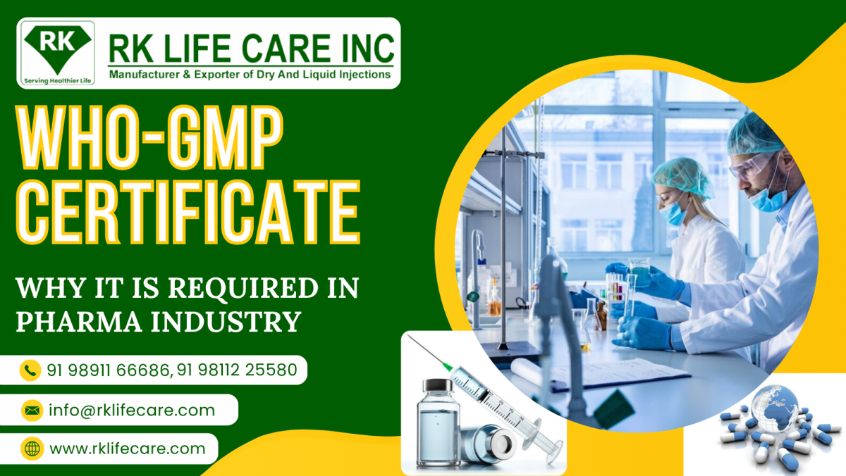 WHO-GMP Certificate: Why It is Required in Pharma Industry