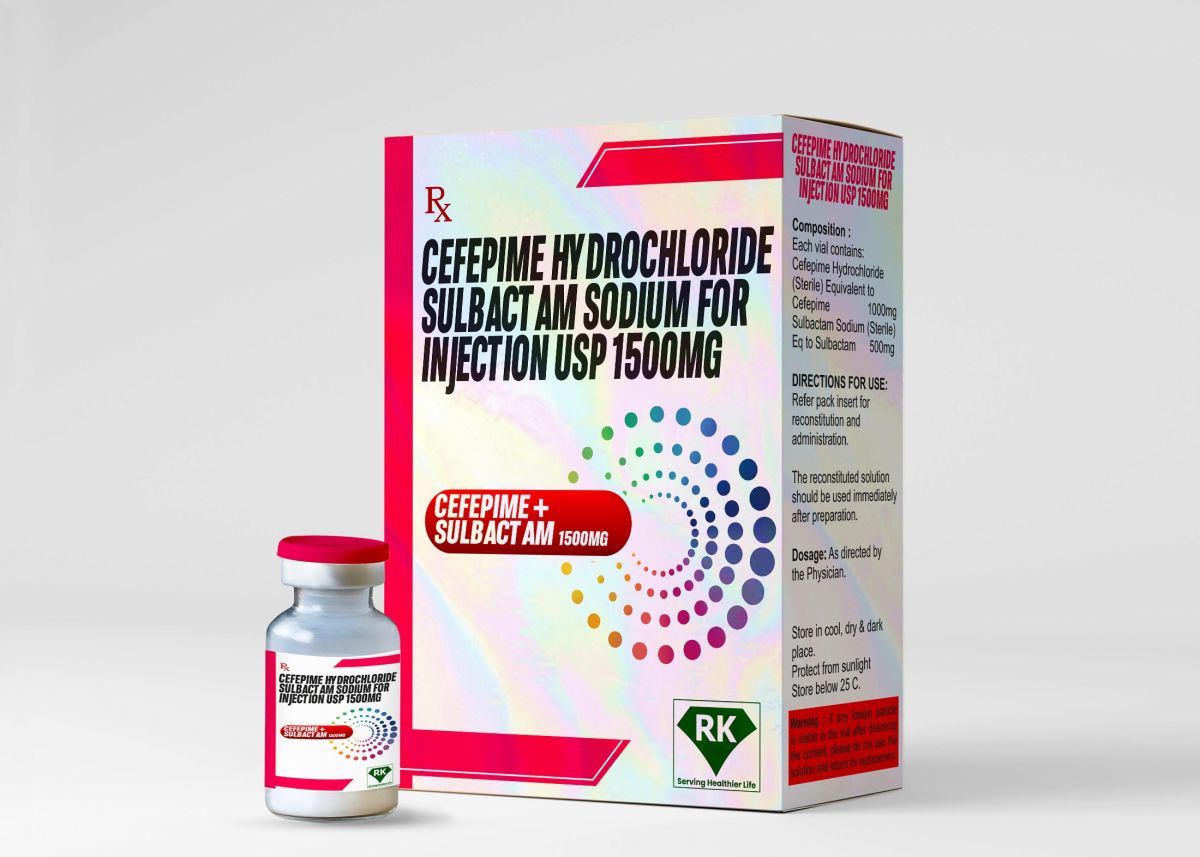 Cefepime Hydrochloride and Sulbactam Sodium For Injection USP 1500mg